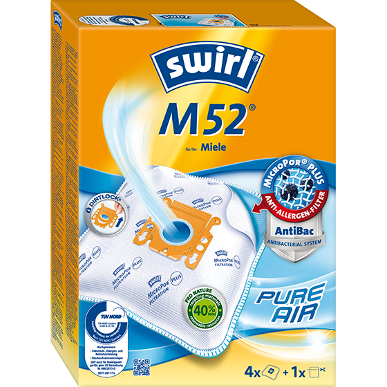 Sacchetti per aspirapolvere Swirl M52