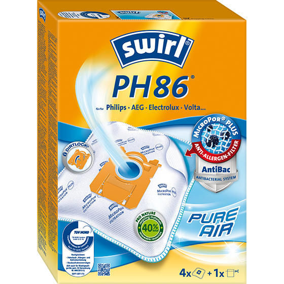 Sacchetti per aspirapolvere Swirl PH86